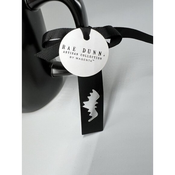 Rae Dunn Spooky Mug Bats And Stars Halloween Themed Cup Dishwasher Safe 18oz NWT - Picture 2 of 8